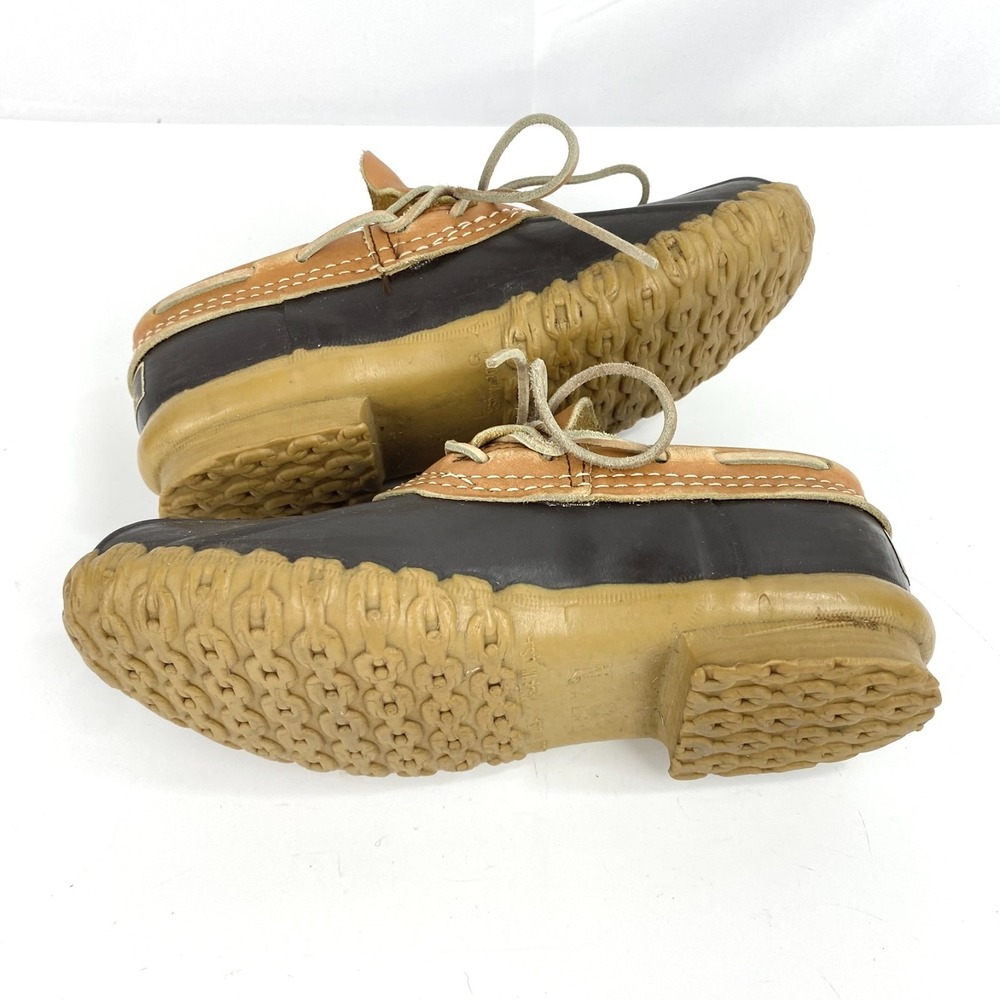 LL Bean Maine Hunting Shoe Womens 6 Brown Flats Waterproof Loafers Slip On Excl. - Picture 7 of 7